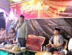 Bupati Limi Mokodompit saat memberikan sambutan
