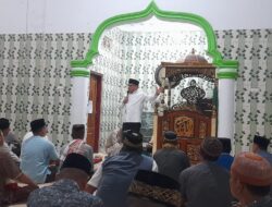 Bupati Limi saat memberikan sambutan di Desa Nonapan Baru