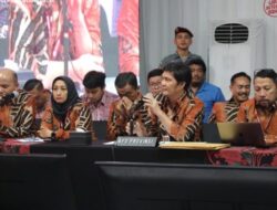 Komisioner KPU Sulut dalam mengikuti pleno di gedung KPU RI.