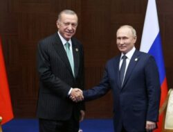Presiden Turki Recep Tayyip Erdogan dan Presiden Rusia, Vladimir Putin